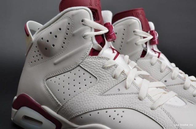 Rep white Retro Jordan Maroon 384664-116 Air 6 0711
